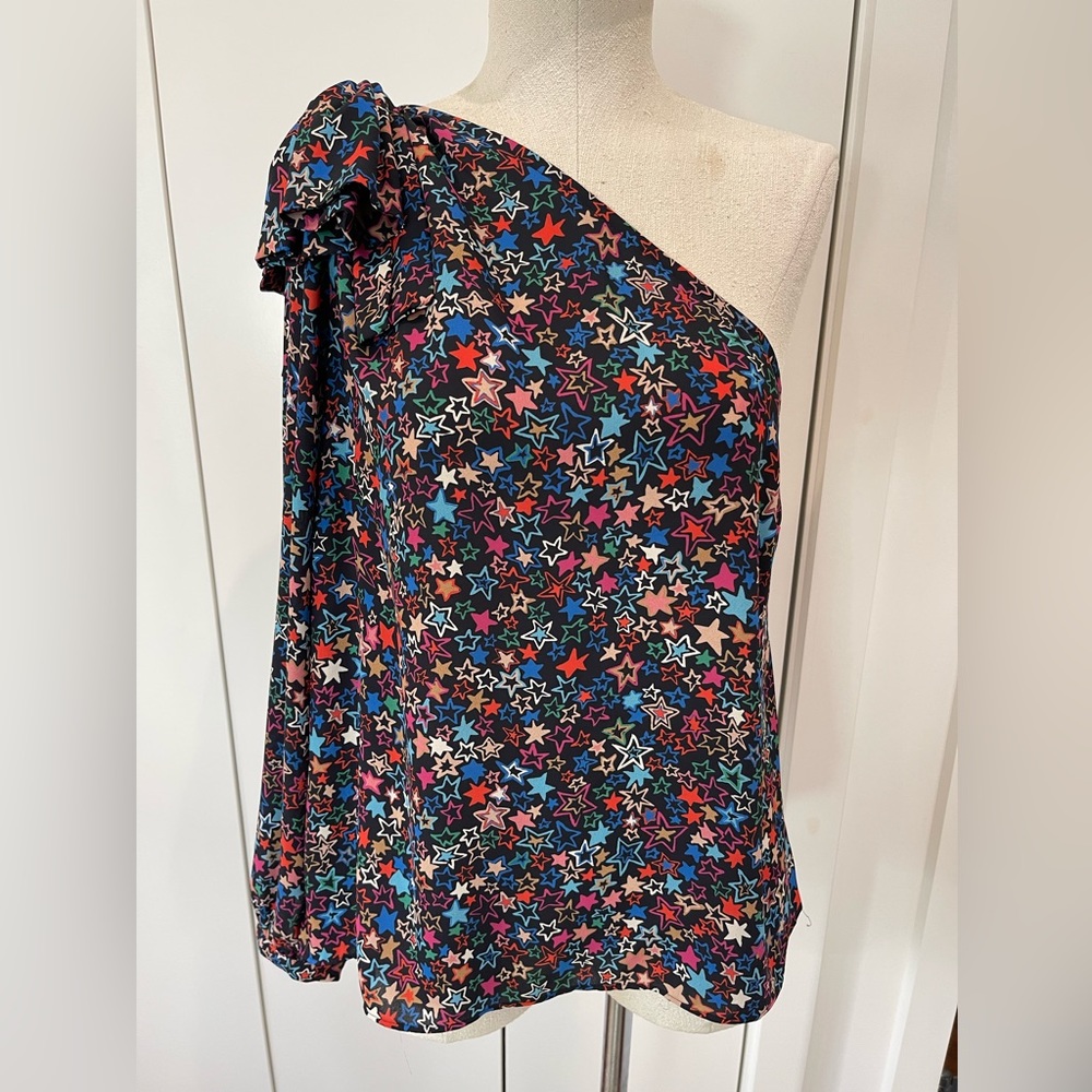 J. Crew kaleidoscope star print blouse size 12 NWOT